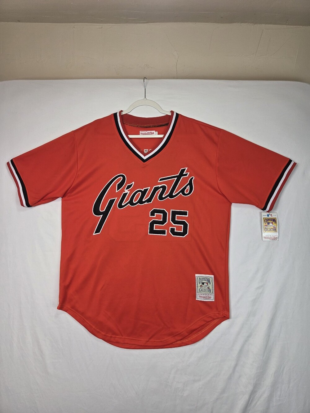 Mitchell & Ness Barry Bonds #25 San Francisco Giants Jersey NWT Size 52 XXL